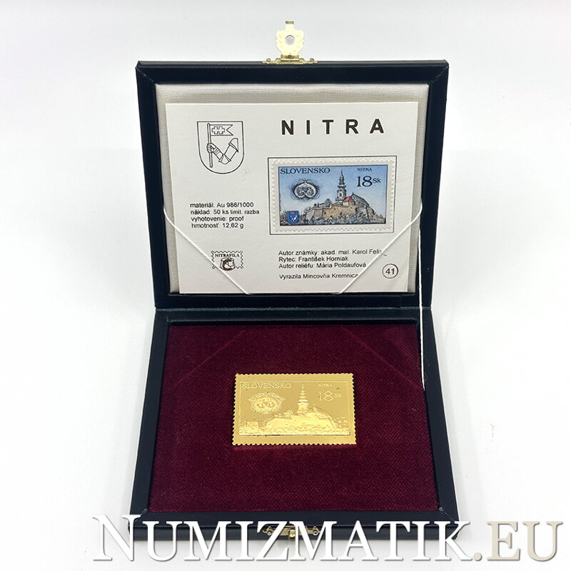 Nitra 18 Sk - zlatá známka