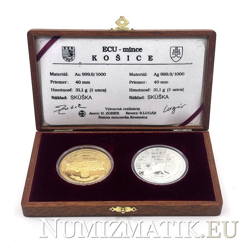 Košice - ECU mince - D. Zobek, R. Lugár