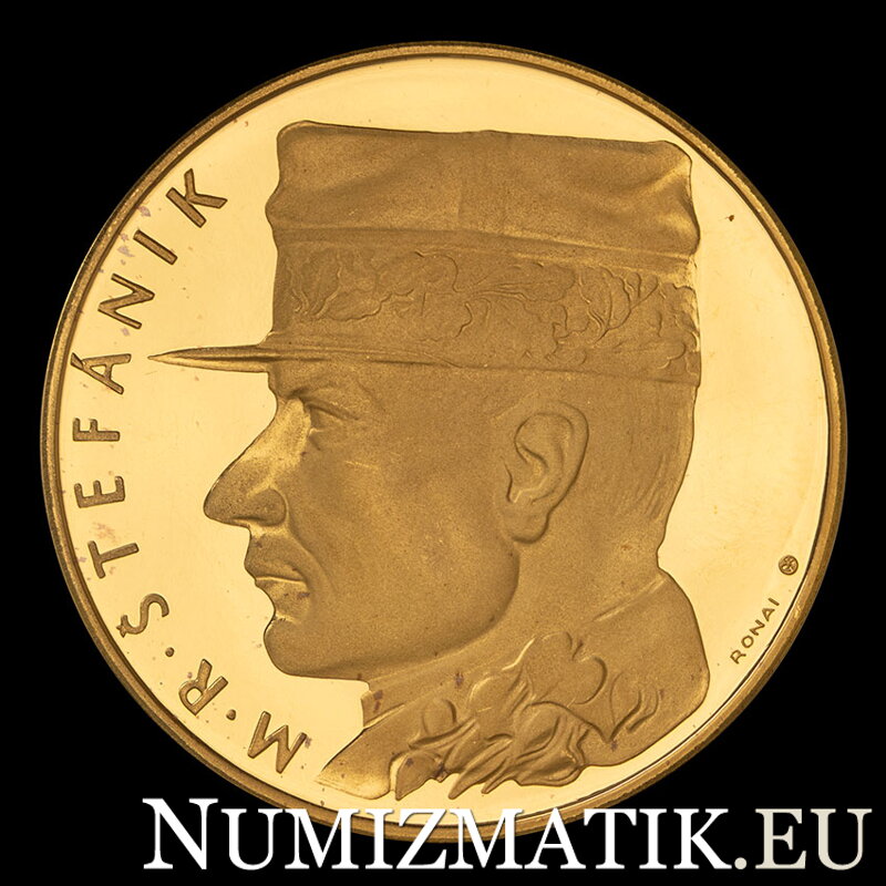 M. R. Štefánik - zlatá medaila, číslo 1 - M. Ronai