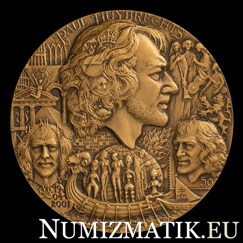 P. Huybrechts, k 50. narodeninám - AE jednostranná medaila - M. Polonský