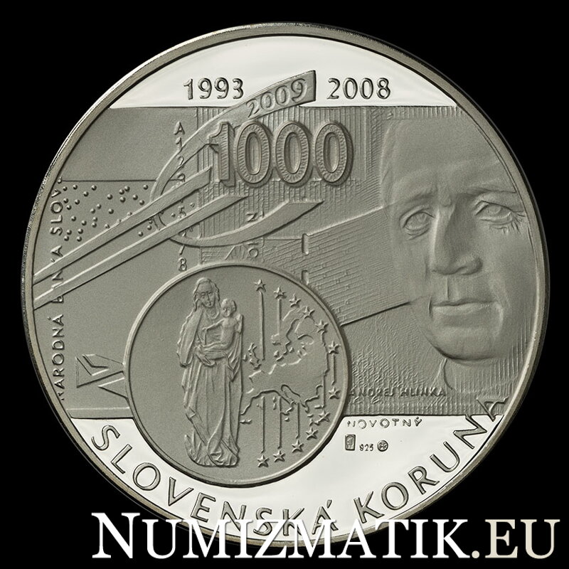 Od Koruny k Euru - strieborná medaila - Š. Novotný