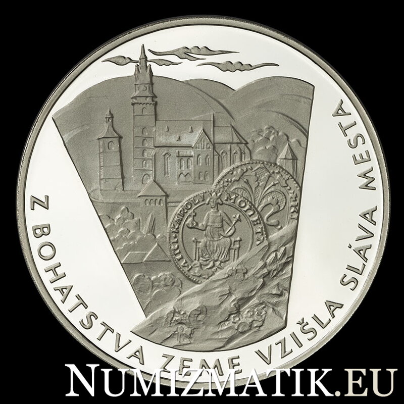 675. výročie založenia Mincovne Kremnica - strieborná medaila - Š. Novotný