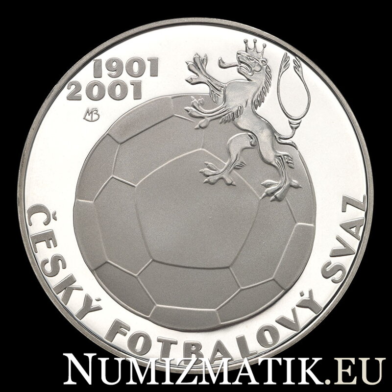 200 Kč/2001 - Český futbalový zväz - 100. výročie založenia