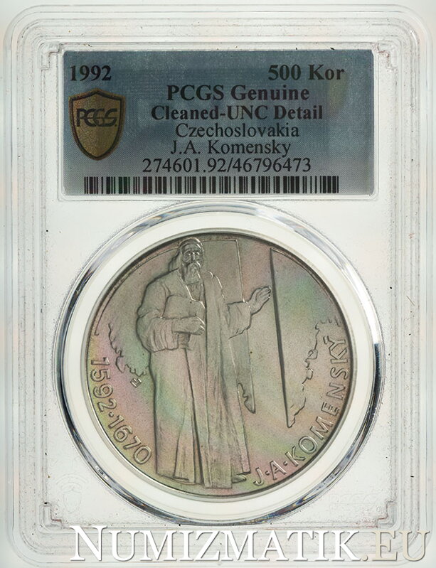 500 Kčs/1992 - J. A. Komenský - 500th birth anniversary