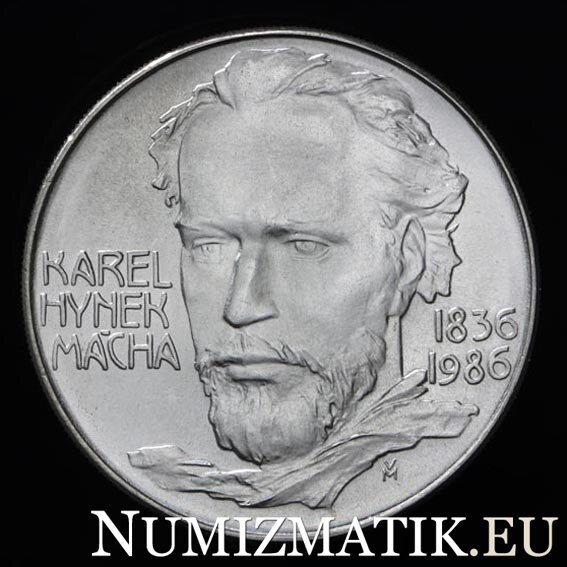 100 Kčs/1986 - Karel Hynek Mácha - 150. výročie úmrtia