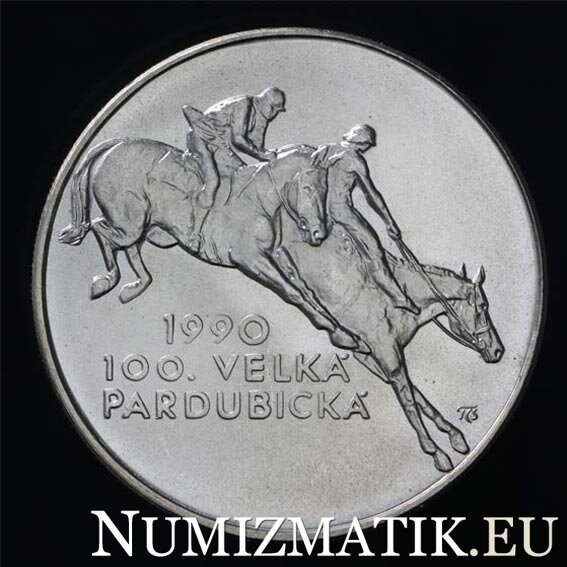 100 Kčs/1990 - Veľká pardubická - 100th race