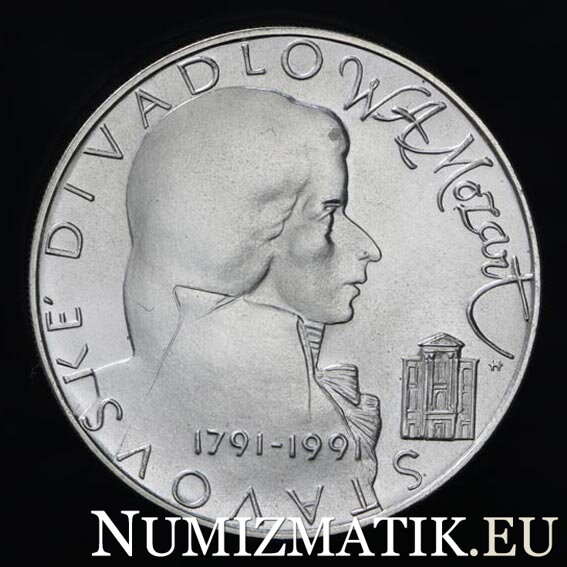 100 Kčs/1991 - W. A. Mozart - Reopening of the Estates Theater in Prague