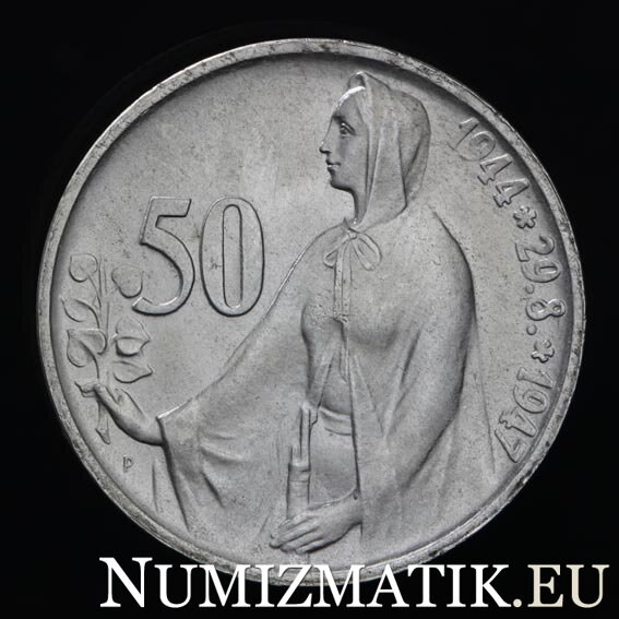50 Kčs/1947 - SNP - 3rd anniversary