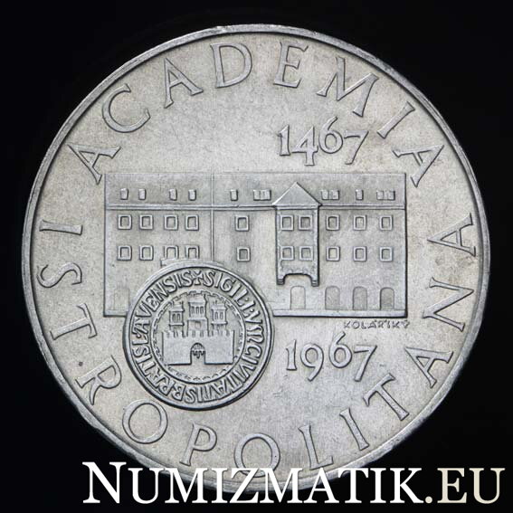 10 Kčs/1967 - Academia Istropolitana - 500. výročie založenia