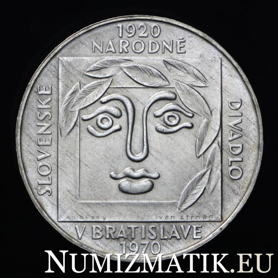 25 Kčs/1970 - SND  v Bratislave - 50th anniversary
