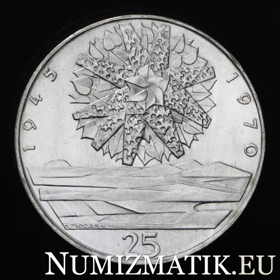 25 Kčs/1970 - 25. výročie oslobodenia Československa