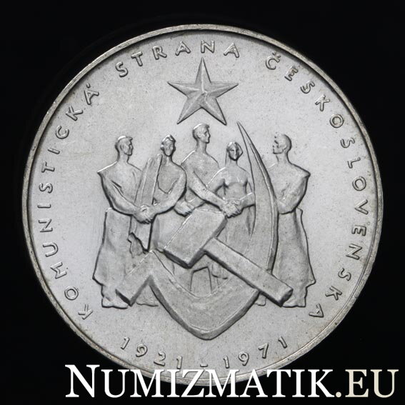 50 Kčs/1971 - 50th anniversary of the founding of KSC