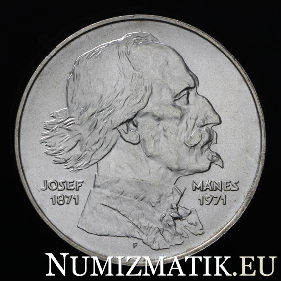 100 Kčs/1971 - Josef Mánes - 100th  anniversary of the death