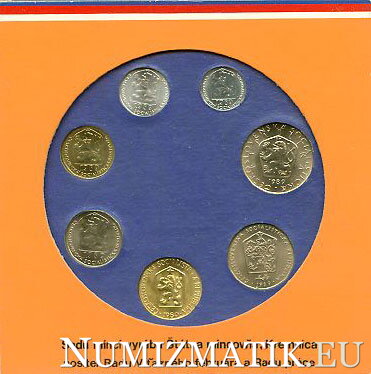 Sada obehových mincí ČSSR 1989
