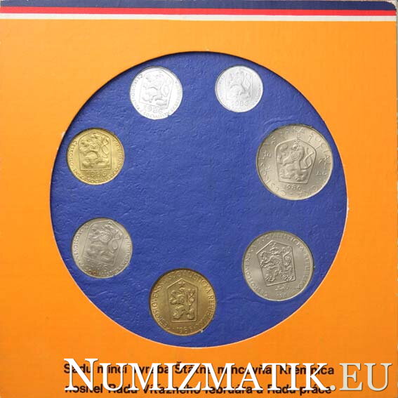 Coin set - CSSR 1986