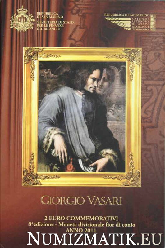 SAN MARINO - 2 EURO / 2011 - Giorgio Vasari