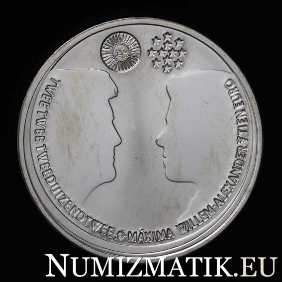 NETHERLANDS - 10 EURO / 2002 - Royal wedding