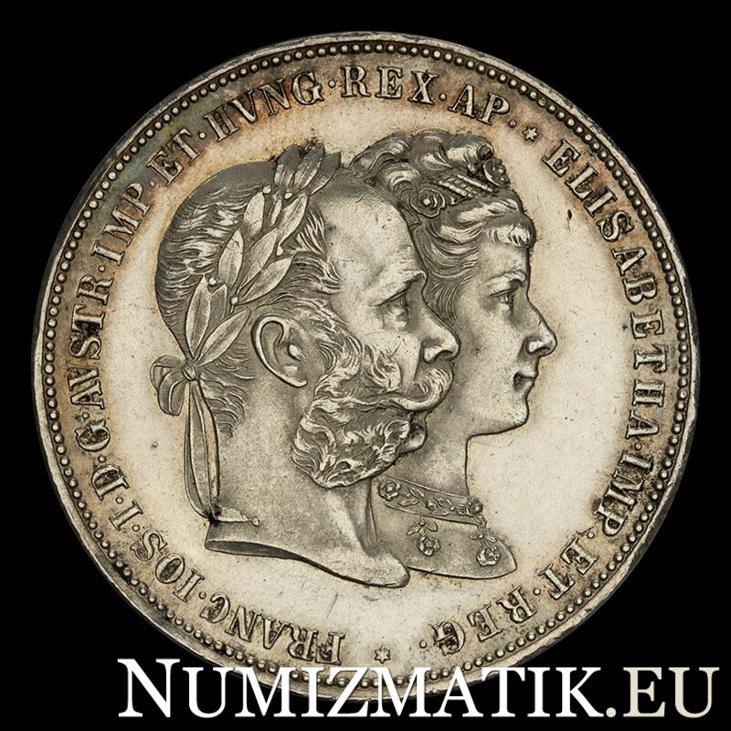 František Jozef I. - 2 zlatník 1879 - svadobný