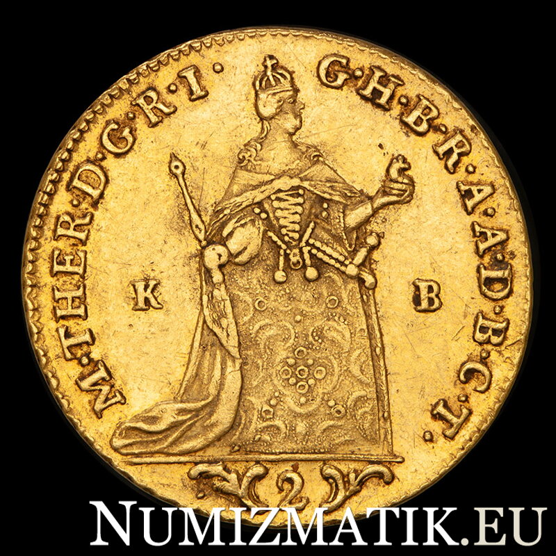 MÁRIA TERÉZIA - 2 dukát 1765 KB/KD