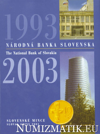 Sada mincí Slovenskej republiky 2003 - 10. výročie NBS