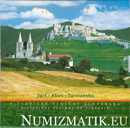 Sada mincí Slovenskej republiky 2006 - Historické regióny Slovenska