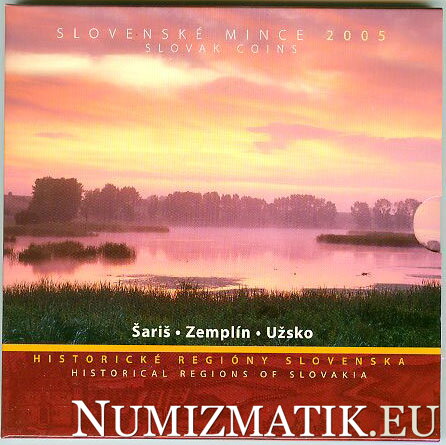Sada mincí Slovenskej republiky 2005 - Historické regióny Slovenska
