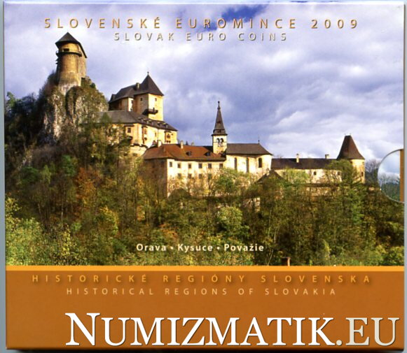 Sada mincí Slovenskej republiky 2009 - Historické regióny Slovenska