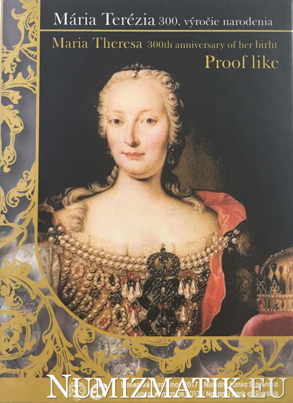 Sada mincí Slovenskej republiky 2017 - Mária Terézia - 300. výročie narodenia Proof Like