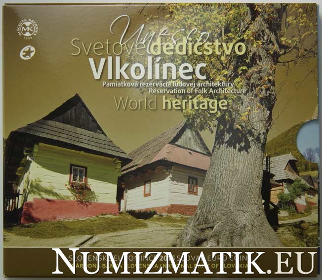 Sada mincí Slovenskej republiky 2015 - Vlkolínec, svetové dedičstvo UNESCO