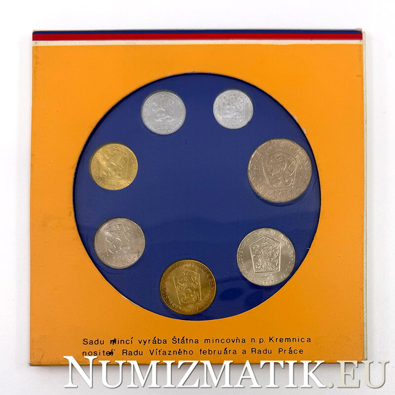 Sada obehových mincí ČSSR 1987