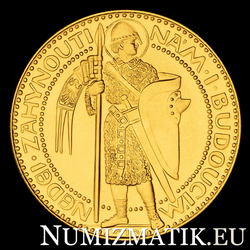 Jubilejný Svätováclavský dukát 1923 odrazok číslo 1 od Josefa Šejnostu