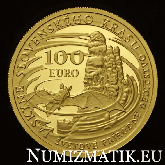 100 Euro/2017 - Svetové prírodné dedičstvo – Jaskyne Slovenského krasu