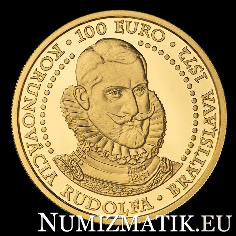 100 EURO/2022 - Rudolf II. - 450. výročie korunovácie v Bratislave