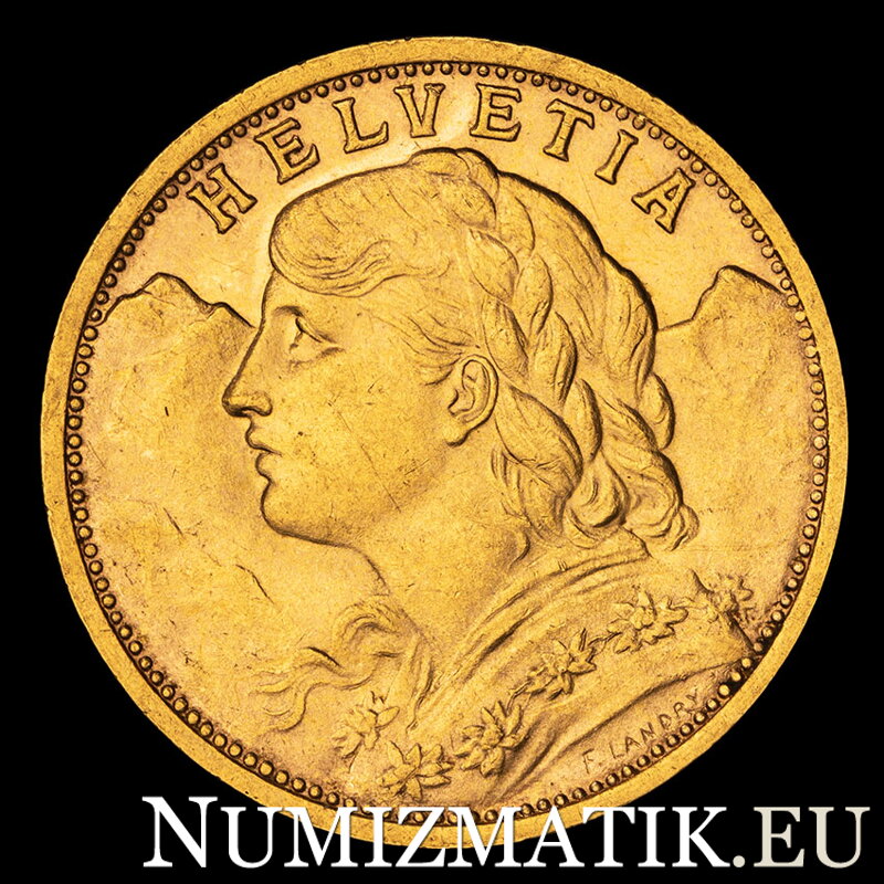 Švajčiarsko - 20 francs 1927 B