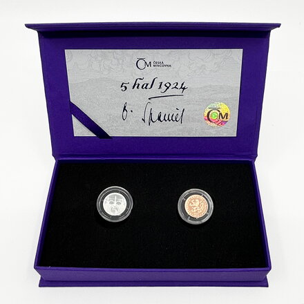 5 halier 1924/2024 - 100. výročie razby, Ag, Cu - O. Španiel