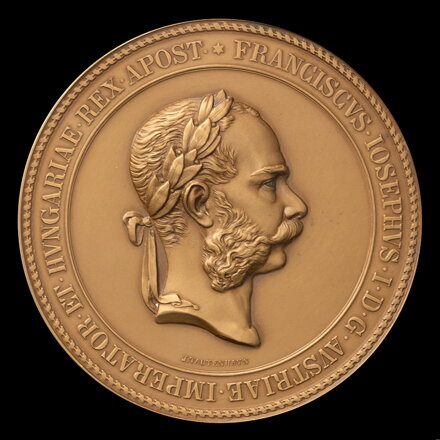 František Jozef I. - Návšteva Egypta, otvorenie Suezskeho prieplavu 1869 - AE medaila HMA