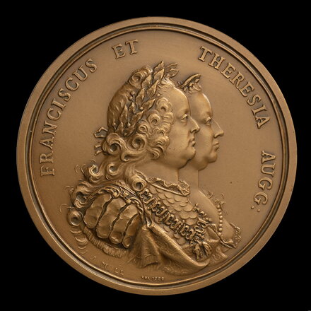 Mária Terézia - Víťazstvo nad Prusmi pri Kolíne - AE medaila 1757/1958 HMA