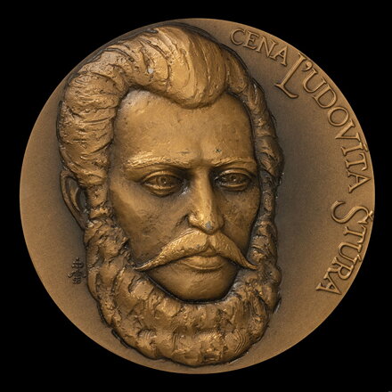 Ľudovít Štúr Award - tombak medal - M. Polonský