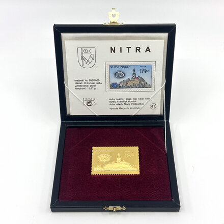 Nitra 18 Sk - zlatá známka