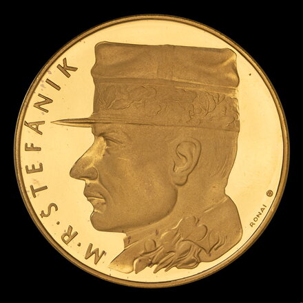 M. R. Štefánik - zlatá medaila, číslo 1 - M. Ronai