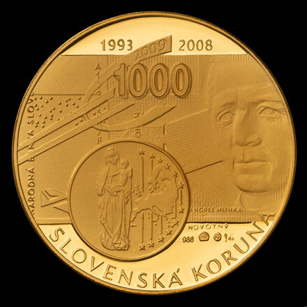 Od Koruny k Euru - zlatá medaila - Š. Novotný