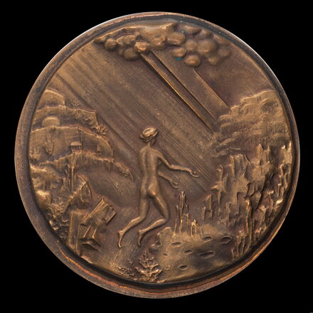 The Light - tombac medal - M. Polonský