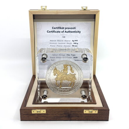 Ferdinand I. - strieborná jazdecká medaila 1541 - Košický zlatý poklad