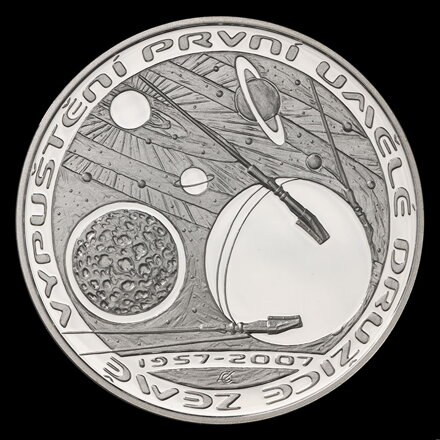 200 Kč/2007 - Vypustenie umelej družice Zem - 50. výročie