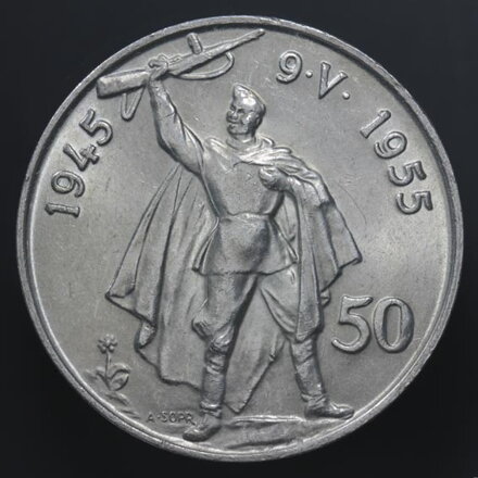 50 Kčs/1955 - Oslobodenie Československa - 10. výročie