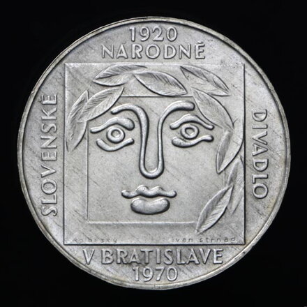 25 Kčs/1970 - SND  v Bratislave - 50. výročie