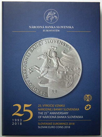 Sada mincí Slovenskej republiky 2018 - NBS - 25. výročie vzniku