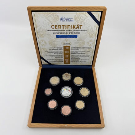 Sada mincí SR 2026 - XXV. Zimné olympijské hry Milano Cortina proof-like v drevenej etui