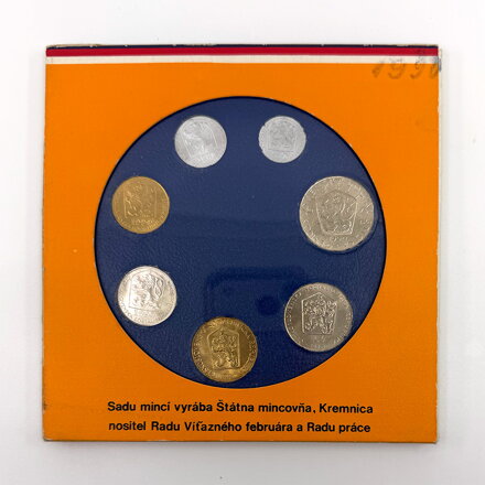 Sada obehových mincí ČSSR 1990