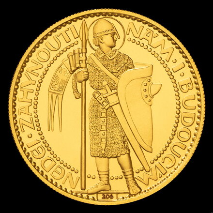 Jubilejný Svätováclavský 2 dukát 1923 odrazok číslo 206 od Josefa Šejnostu